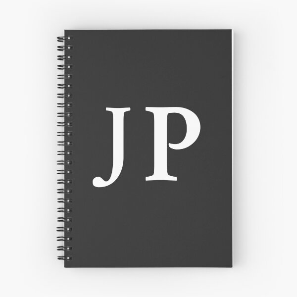 Item preview, Simple black and white JP Initials monogramed designed and sold by Abbara.