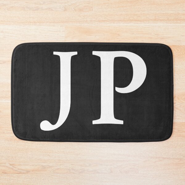 Item preview, Simple black and white JP Initials monogramed designed and sold by Abbara.