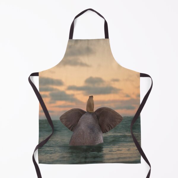 Item preview, elephant and dog swim in the sea 2 designed and sold by Mike Kiev art.