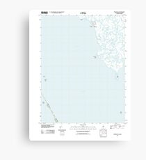 USGS TOPO Map New Jersey NJ Fortescue 20110513 TM Canvas Print