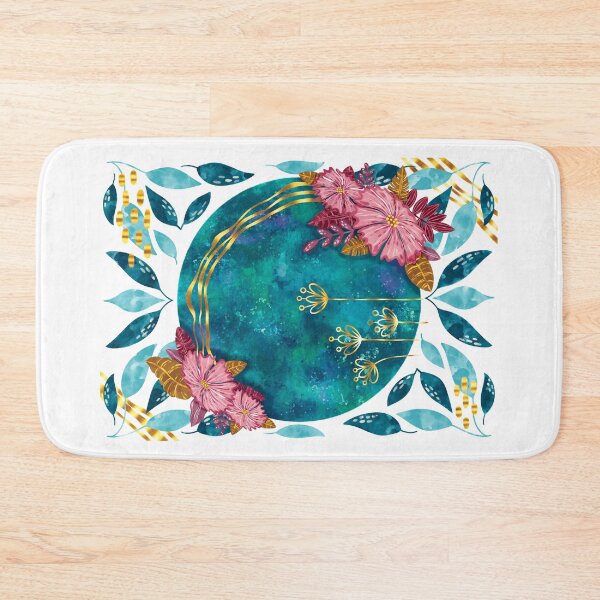Item preview, Watercolor Floral Moon, Flowers Moon, Moon Aesthetic, Magic Aesthetic, Witch Aesthetic, Watercolor Planet, Wicca Aesthetic designed and sold by Anaïs Illustration.