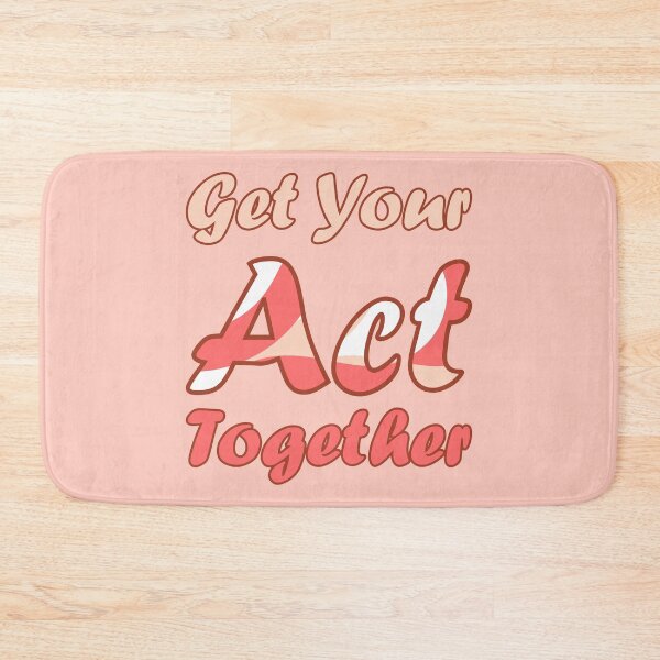 Item preview, Get Your Act Together | Red and Light Pink designed and sold by Qestar.