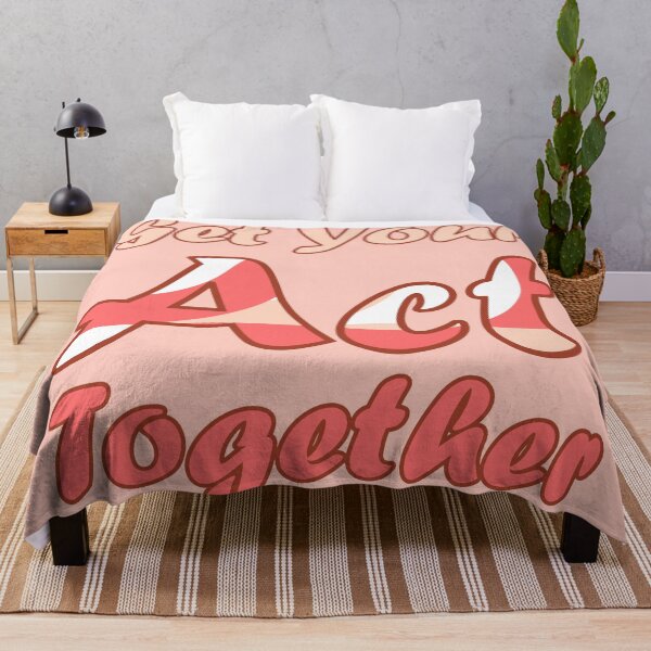 Item preview, Get Your Act Together | Red and Light Pink designed and sold by Qestar.
