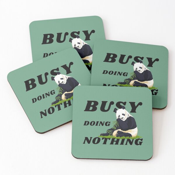 Item preview, BUSY DOING NOTHING PANDA ON GRASS designed and sold by ARUN VASWANI.