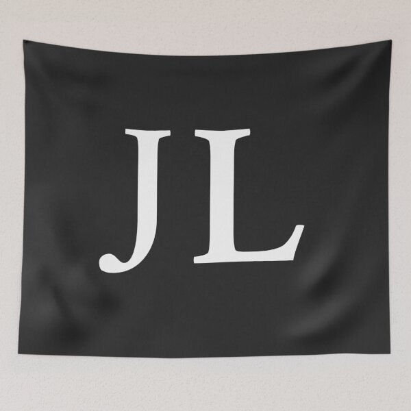 Item preview, Simple black and white JL Initials monogramed designed and sold by Abbara.