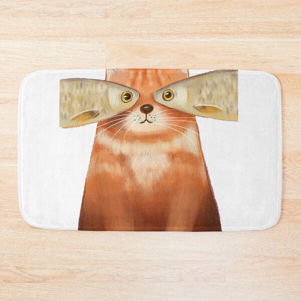 Item preview, Orange Cat with 2 fish eye designed and sold by Cat2D.