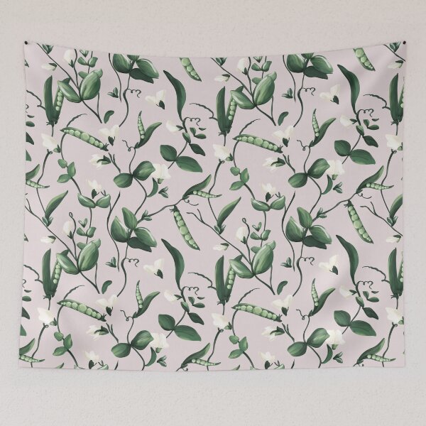 Item preview, Sweet pea plant watercolor designed and sold by Milatoo.