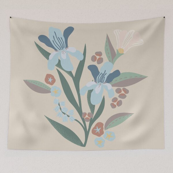 Item preview, Paper Cut-out Iris Bouquet - Blue designed and sold by JPuckett-Design.