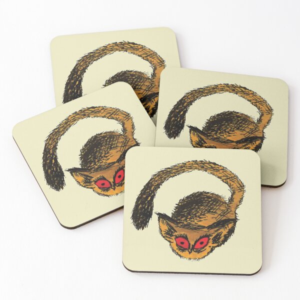 Item preview, Round African Bush Baby Painting designed and sold by beanibooi.