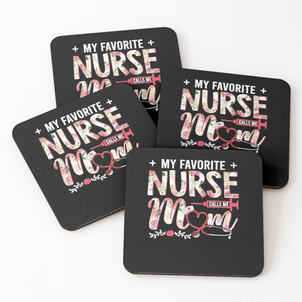 Item preview, My Favorite Nurse Calls Me Mom Florall Mother's Day designed and sold by shirleyfinley.
