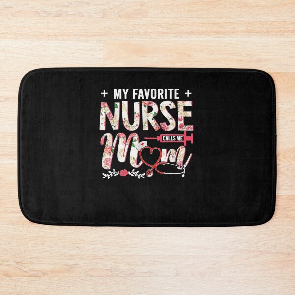 Item preview, My Favorite Nurse Calls Me Mom Florall Mother's Day designed and sold by shirleyfinley.