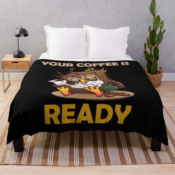 Item preview, Your Coffee is ready Tired Owl Coffee Junkie designed and sold by Stndor.