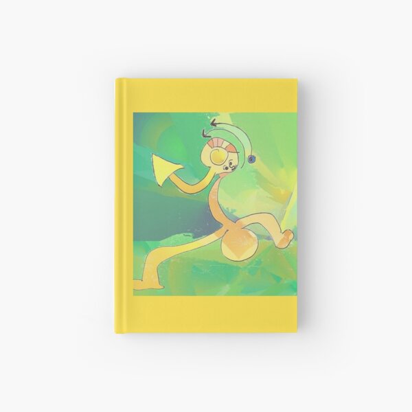 Dancing Gardener Abstract Art Green & Gold Hardcover Journal