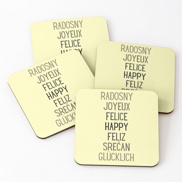 Item preview, Happy, foreign languages designed and sold by Unchainthebeast.