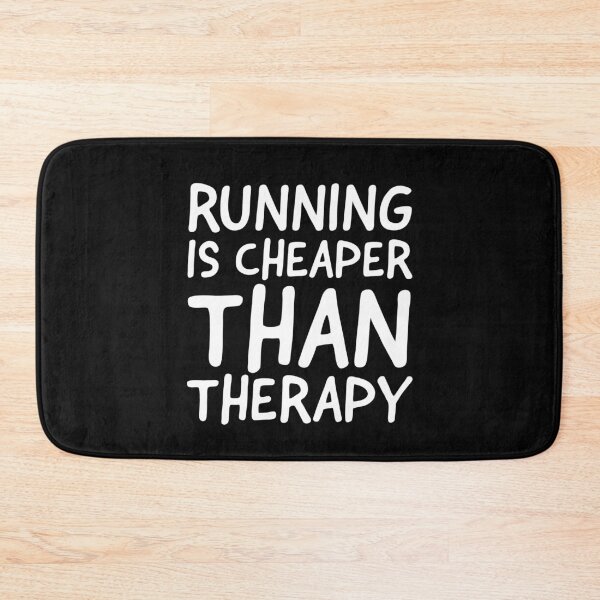 Item preview, Running Is Cheaper Than Therapy- Gym Motivation designed and sold by MNSDesignHub.