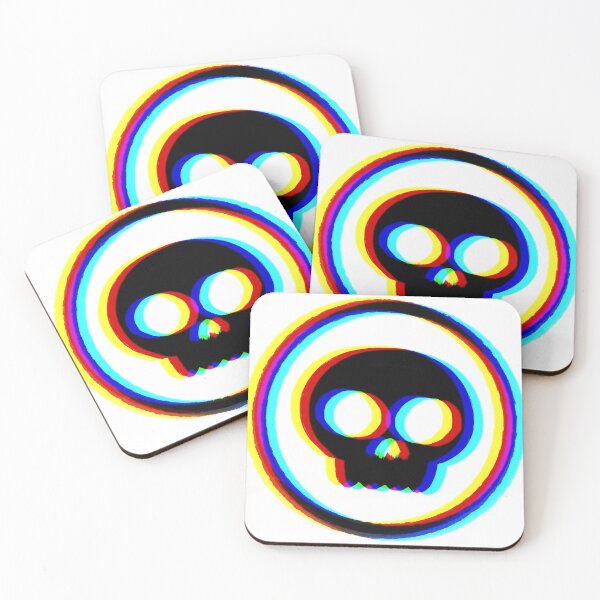 Item preview, Chromatic Aberration Skull designed and sold by Lynnrts.