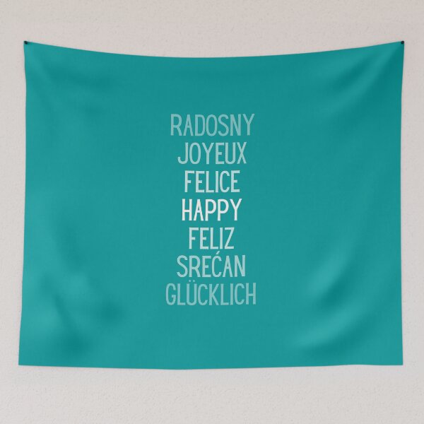 Item preview, Happy, foreign languages designed and sold by Unchainthebeast.