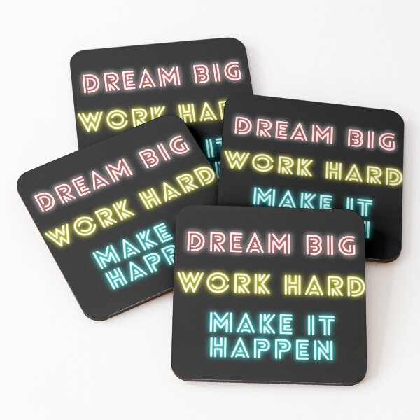 Item preview, DREAM BIG WORK HARD MAKE IT HAPPEN designed and sold by wilder-mind.