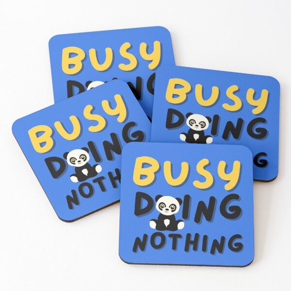 Item preview, BUSY DOING NOTHING PANDA FACE designed and sold by ARUN VASWANI.