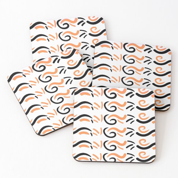 Item preview, Black Orange Pattern designed and sold by dailygarbs.