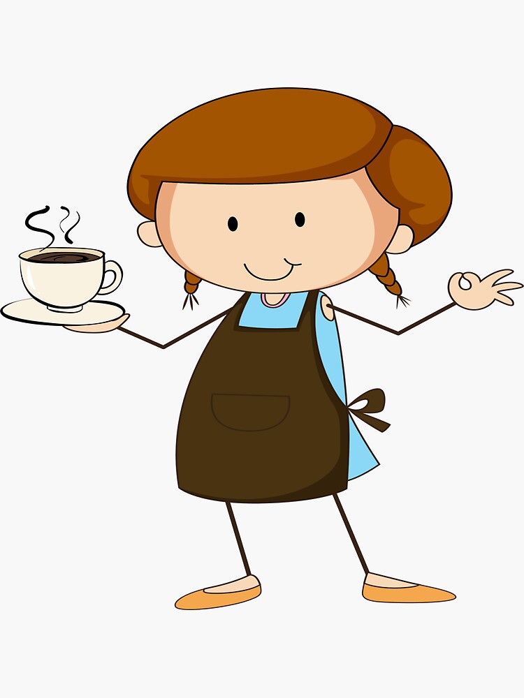 White girl and coffee emoji by BestFinds