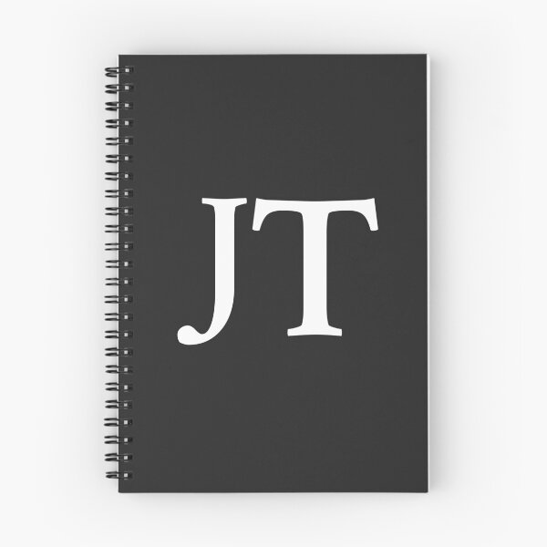 Item preview, Simple black and white JT Initials monogramed designed and sold by Abbara.