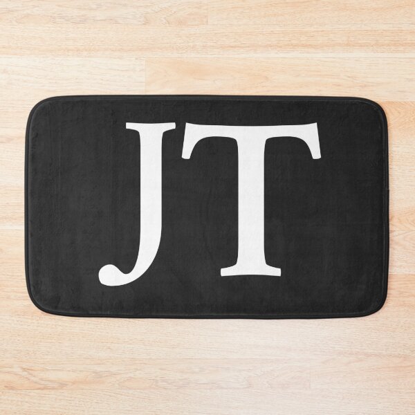 Item preview, Simple black and white JT Initials monogramed designed and sold by Abbara.