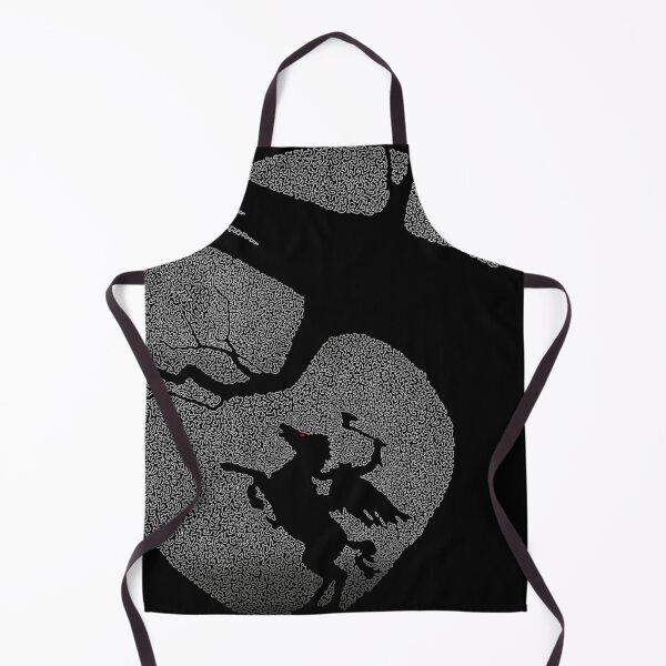 Item preview, Moonlight Headless Horseman poster from Tim Burton's Sleepy Hollow movie made up of small curved shapes designed and sold by AmoebaLine.