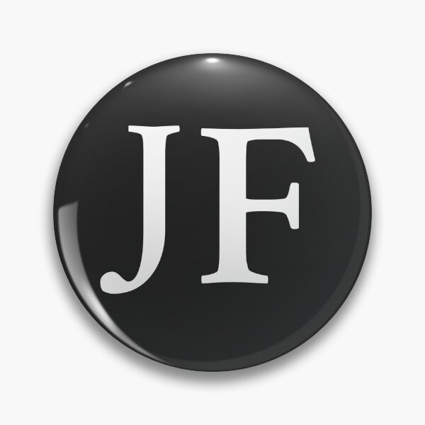 Item preview, Simple black and white JF Initials monogramed designed and sold by Abbara.