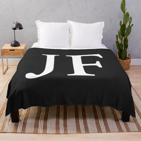 Item preview, Simple black and white JF Initials monogramed designed and sold by Abbara.