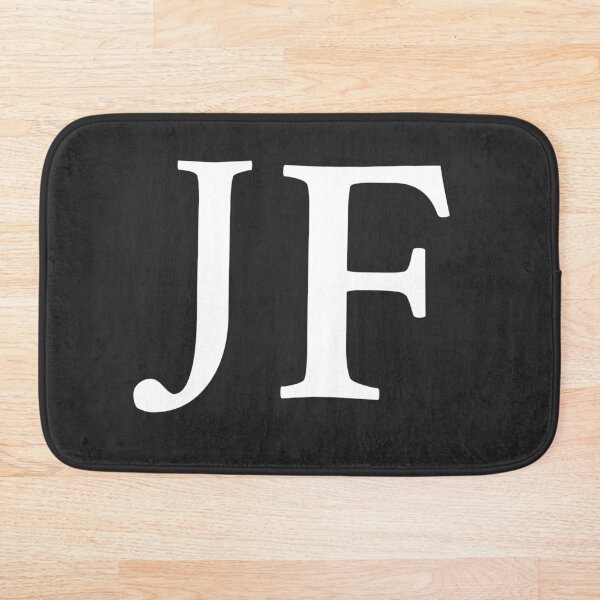 Item preview, Simple black and white JF Initials monogramed designed and sold by Abbara.