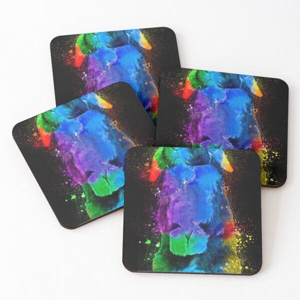 Item preview, Colorful Rabbit | Valentines Day Gift | Modern Wall | Office - Home Decor | T-shirt | Mug | Card |Pillow| Animal Art designed and sold by Allovima.