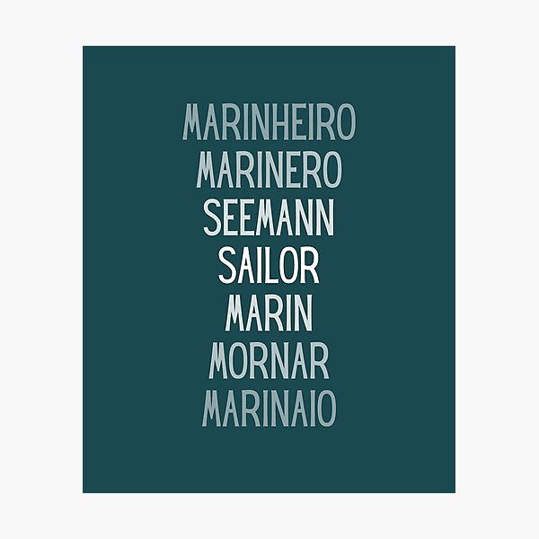 Item preview, Sailor, foreign languages designed and sold by Unchainthebeast.