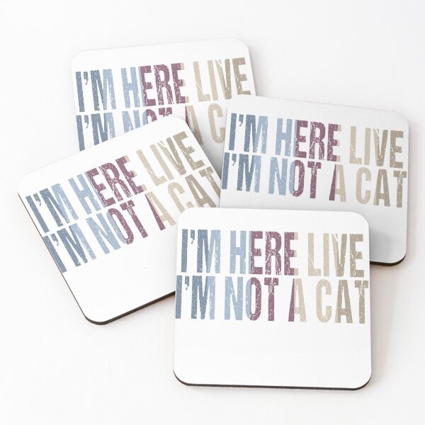 Item preview, I'M  HERE LIVE, I''M NOT A CAT, ZOOM MEETING designed and sold by Limitless Store.