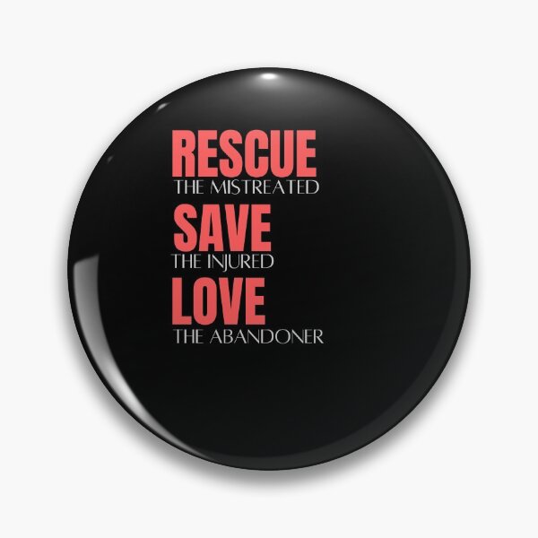 Item preview, Rescue Mistreated Save injured Love abandoner Typography Animal Rights awareness designed and sold by arteesy.