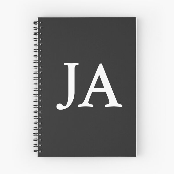 Item preview, Simple black and white JA Initials monogramed designed and sold by Abbara.