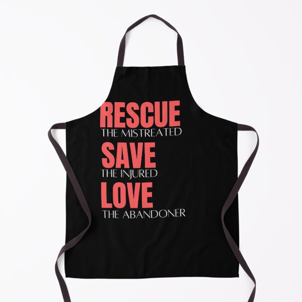 Item preview, Rescue Mistreated Save injured Love abandoner Typography Animal Rights awareness designed and sold by arteesy.