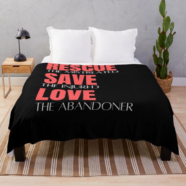 Item preview, Rescue Mistreated Save injured Love abandoner Typography Animal Rights awareness designed and sold by arteesy.