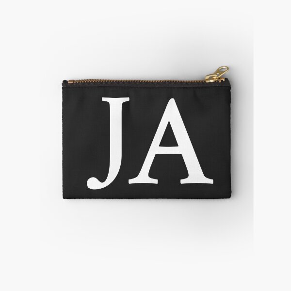 Item preview, Simple black and white JA Initials monogramed designed and sold by Abbara.