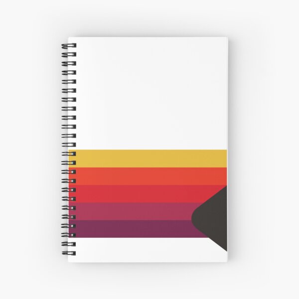 Minimalistic VHS Cassette Case Spiral Notebook