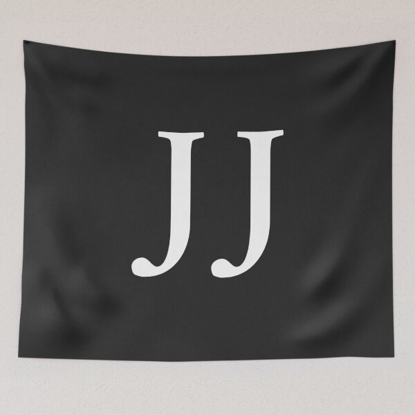 Item preview, Simple black and white JJ Initials monogramed designed and sold by Abbara.