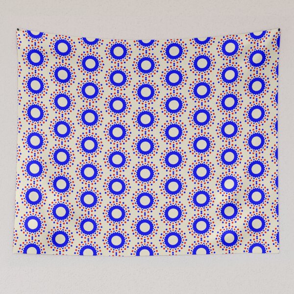 Item preview, Red & Blue Cassette Circle designed and sold by WoldsLincs.