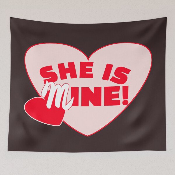 Item preview,  She is mine heart pink and red designed and sold by vibeno1.