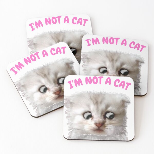 Item preview, I'm Not A Cat Funny Kitten Meme Virtual Cat designed and sold by Beluved.