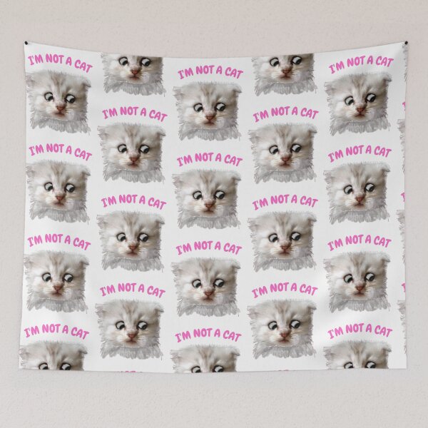 Item preview, I'm Not A Cat Funny Kitten Meme Virtual Cat designed and sold by Beluved.