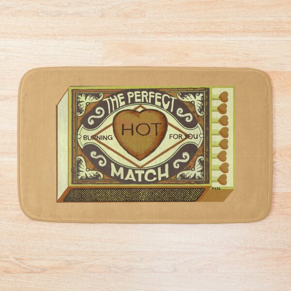 Item preview, Cute vintage art of retro matchbox with heart and quote designed and sold by NikaS-art.
