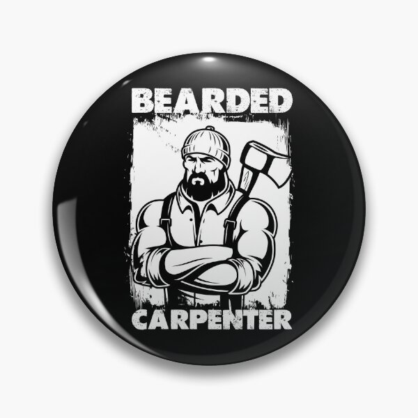 Item preview, Bearded Carpenter - Woodworker with Beard - T-Shirts, Hoodies, Stickers and more designed and sold by ShaykhUmer.