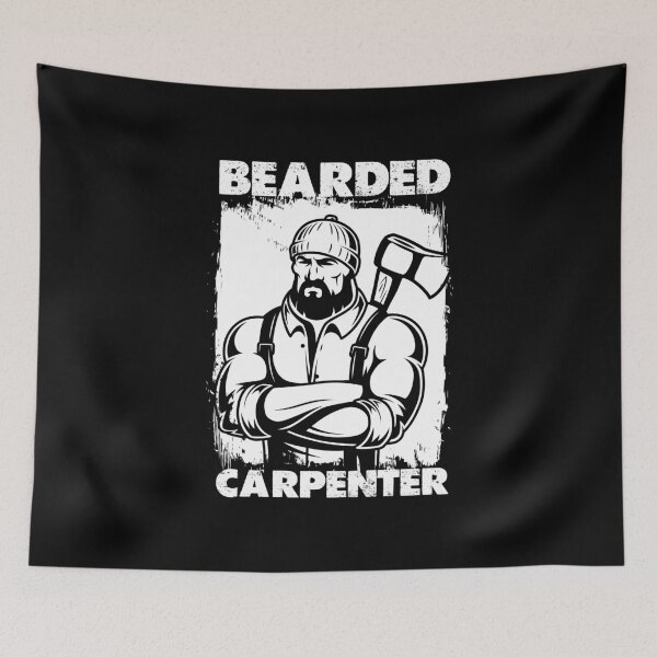 Item preview, Bearded Carpenter - Woodworker with Beard - T-Shirts, Hoodies, Stickers and more designed and sold by ShaykhUmer.