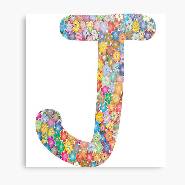 Capital J Metal Prints Redbubble