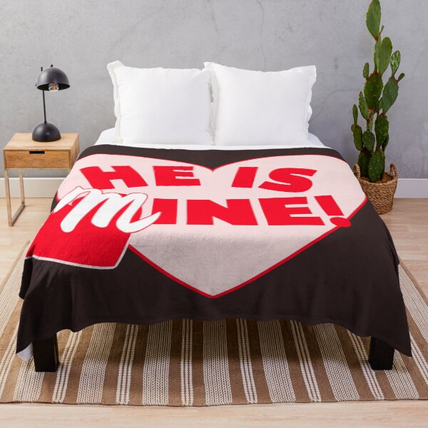 Item preview, He is mine heart pink and red designed and sold by vibeno1.